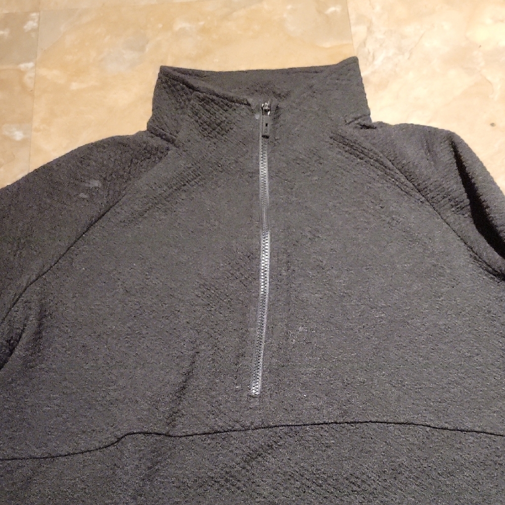 Womens Ashley Furniture Black Half-Zip Sweater - Picture 3 of 6